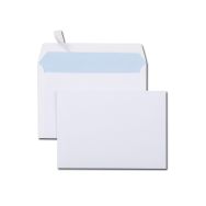 Boîte de 500 enveloppes blanches autocollantes siligom 80gr 114x162mm C6