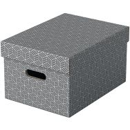 Boîte de rangementHome  format medium lot de 3 Gris