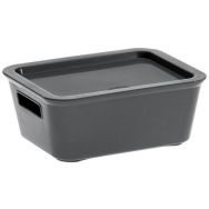Boite de rangement Bella 1,18L gris recyclé