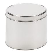 Boîte métallique ronde à couvercle coiffant