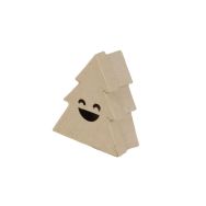 Boîte sapin sourire S 4x9x10cm (Lot de 10)
