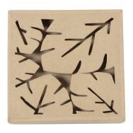 Boite végétale carrée 17x17x3cm (Lot de 4)