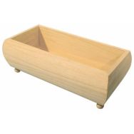 Boîte vide-poches en bois à décorer 20 x 10 x 5,7 cm