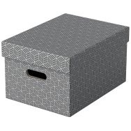 Boîtes de rangement Esselte Home, format M, gris, x3