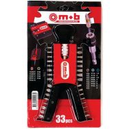 Boîtier 32 embouts de vissage + porte embout