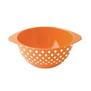 Bol à oreilles mélamine 35 cl modèle ''petits pois'' - orange
