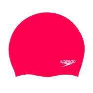Bonnet de bain - Speedo - Plain Moulded Silicone Cap ROUGE
