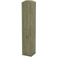 Borne anti stationnement carrée fixe H 75 cm - pin traité