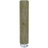 Borne anti stationnement rondes amovibles H 75 cm - pin traité