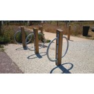 Borne antivol pour 2 vélos