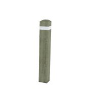 Borne carrée fixe rétro-réfléchissante H125 cm- pin traité Mobextan