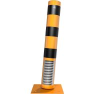 Borne d arrêt fixe galvanisé avec bandes réfléchissantes - Schake