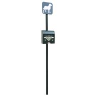 Borne pour sacs de déjection canine liasse papier RAL6009 - Manutan Expert
