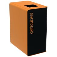 Borne de tri sélectif Cubatri 90 L sans serrure avec support sac Rossignol Pro