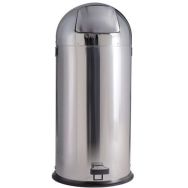 Borne déchets trappe pédale Apollo - AISI430 - Brillant -52L