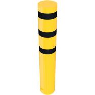 Borne en tube acier avec capuchon d’acier soudé-Jaune/Noir-Schake