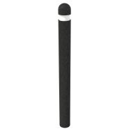 Borne tête ronde Ø13,5 cm bande réfléchissante - noir
