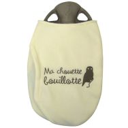 Bouillotte chouette avec housse polaire