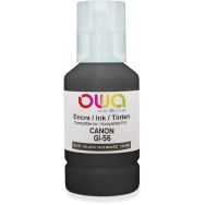 Bouteille d'encre compatible Canon GI-56 - Noir