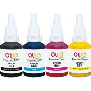 Bouteilles d'encre pour Epson 664 - 4 couleurs