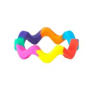Bracelet vague à mastiquer multicolore Chewigem