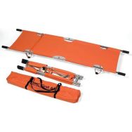 Brancard orange pliable en longueur et largeur