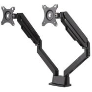 Bras porte-écran articulé ergonomique double noir