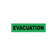 Brassard Evacuation en PVC vert - auto-serrant