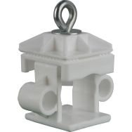 Bride de fixation matière plastique œillets tube support