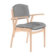 Bridge Grand Large assise/dossier abaka taupe struc hêtre bouleau