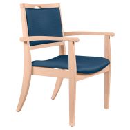 Bridge bariatrique assise/dossier ginkgo pétrole struc hêtre bouleau