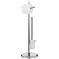 Brosse WC en métal chromé