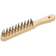 Brosse métallique manche bois hêtre