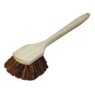 Brosse tonneau pour wok manche bois fibre coco