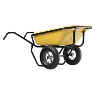Brouette - Capacité 160 L - Force 250 kg 2 roues gonflables
