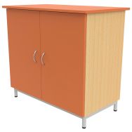 Buffet 2 portes mélaminé socle 4 pieds