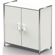 Buffet Artline large avec portes L800 x P380 x H780 mm blanc