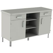 Buffet Danaé Signature 2P 2T 1 niche structure mélaminé plateau strat Mobidecor