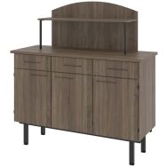 Buffet Viva 3 portes 3 tiroirs avec surmeuble sans serrure Rodet