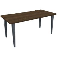 Bureau Evidence L.180 x P.80 cm noyer pied anthracite