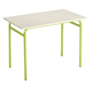 Bureau Evolution simple sans casier piètement coloris vert
