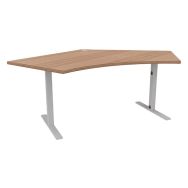 Bureau réglable symétrique IDEA 120 sans pied de soutien