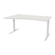 Bureau réglable IDEA vague retour à gauche 160 cm