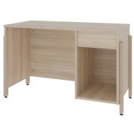 Bureau JEFF 120 x 60 cm caisson ouvert + 1 tiroir