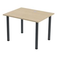 Bureau Tubo 100 x 80 cm Chêne Anthracite