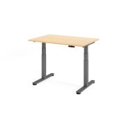 Bureau assis-debout série XDSM - 120x80 cm - Hammerbacher