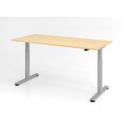 Bureau assis-debout série XMST - 180x80 cm - Hammerbacher