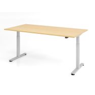 Bureau assis-debout série XMST - 200x100 cm - Hammerbacher