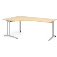 Bureau avec angle 90° série B - 200x120 cm - Hammerbacher