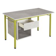 Bureau avec caisson suspendu 1 tiroir et 1 niche hébergement Alba